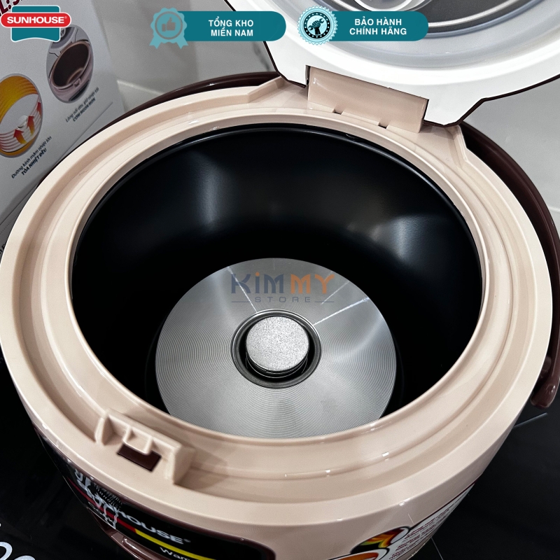 Nồi cơm điện 1L nắp liền Sunhouse SHD8208C